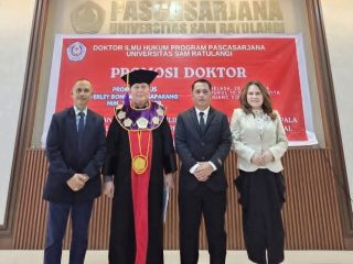 Usai teliti sengketa dan hukum elektoral, Ketua KPU Manado raih predikat Doktor Ilmu Hukum dari pascasarjana Unsrat