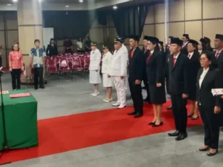 Pelantikan pejabat Pemkab Minut