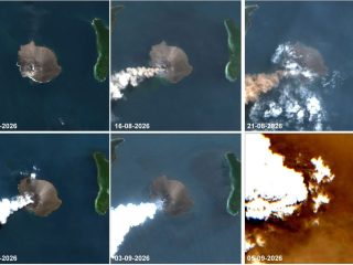 Tenang, BMKG: Abu vulkanik Gunung Anak Krakatau sudah tidak lagi ada di beberapa wilayah RI