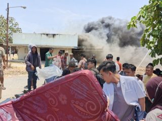 Geger! Gedung RS Bergerak RSUD Zainal Umar Sidiki Gorontalo Utara terbakar