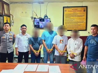Empat tersangka perusakan hutan di Pohuwato Gorontalo dilimpahkan ke Kejari
