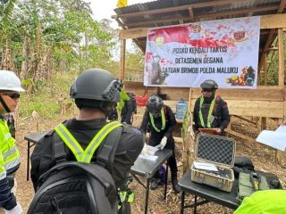 Polda Maluku musnahkan 2 bom militer aktif peninggalan Perang Dunia II di PSN Blok Masela
