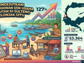 Mengejutkan! Permohonan izin usaha kelautan di Sulteng melonjak 127 persen