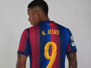 Gabriel Jesus resmi gabung ke Barcelona, nomor punggung 9 miliki sejarah      