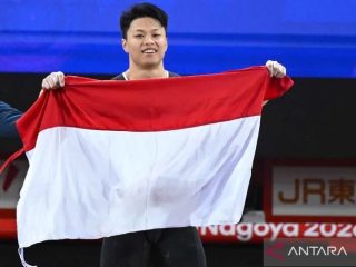 Asian Games 2026: Indonesia naik ke posisi 14, terdongkrak usai angkat besi tambah medali emas