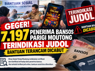 Geger! 7.197 penerima bansos Parigi Moutong terindikasi judol, bantuan bisa dicabut
