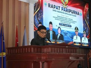Rapat paripurna APBD Talaud