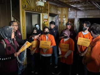 Basri dan Yuwangky hadir di rekonstruksi kasus ekstasi Planet Batam