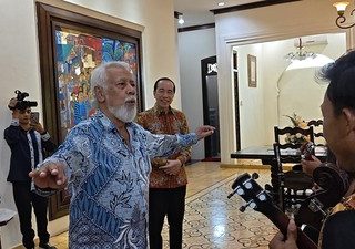 PM Timor Leste Xanana Gusmao bertamu ke kediaman pribadi Jokowi di Solo, Menlu RI Sugiono bilang begini