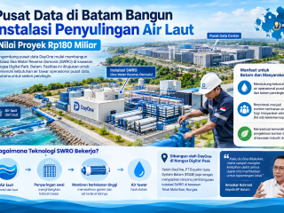 Instalasi SWRO pusat data Batam